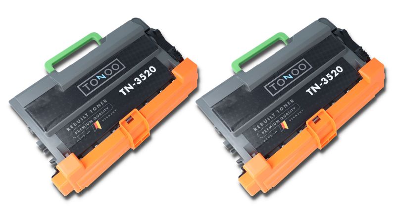 Tonoo® Toner ersetzt Brother TN3520 Schwarz Doppelpack