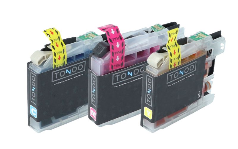 Tonoo® Tinte ersetzt Brother LC123RBWBPDR C/M/Y Spar Set