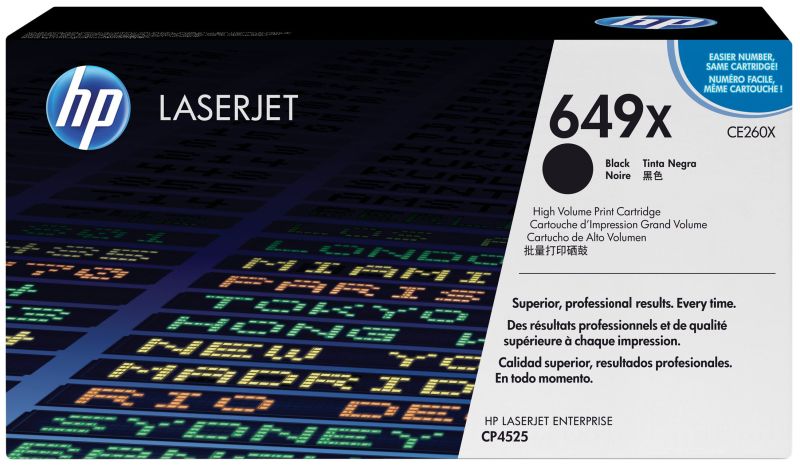 Original HP CE260X | 649X Toner Schwarz XL