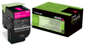 Original Lexmark 80C20M0 / 802M Toner Magenta