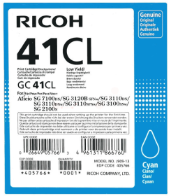 Original Ricoh GC41CL | 405766 Tinte Cyan