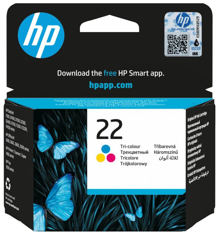 Original HP 22 | C9352AE Tinte C/M/Y