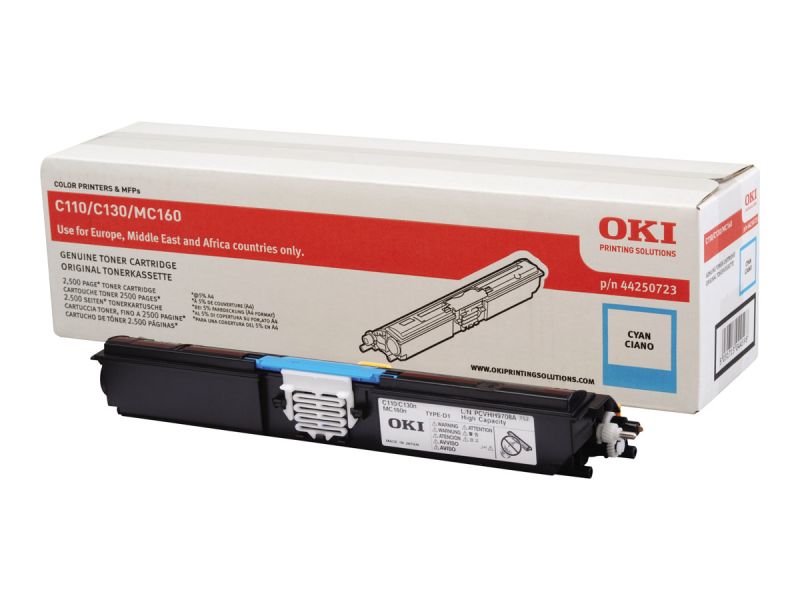 Original OKI 44250723 Toner Cyan