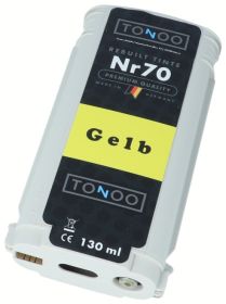 Tonoo® Tinte ersetzt HP 70 | C9454A Gelb