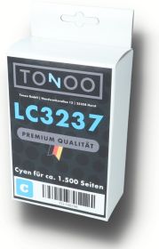 Tonoo® Tinte ersetzt Brother LC3237C Cyan