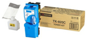 Original Kyocera TK820C / 1T02HPCEU0 Toner Cyan