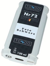 Tonoo® Tinte ersetzt HP 72 | C9370A Foto Schwarz