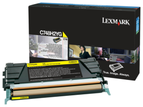 Original Lexmark C748H2YG Toner Gelb XL