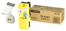 Original Kyocera TK820Y / 1T02HPAEU0 Toner Gelb