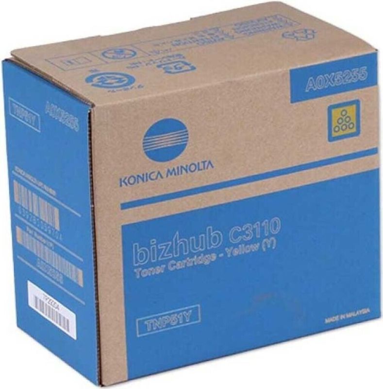 Original Konica Minolta TNP51Y | A0X5255 Toner Gelb
