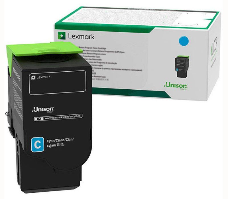 Original Lexmark 80C2HCE Toner Cyan XL