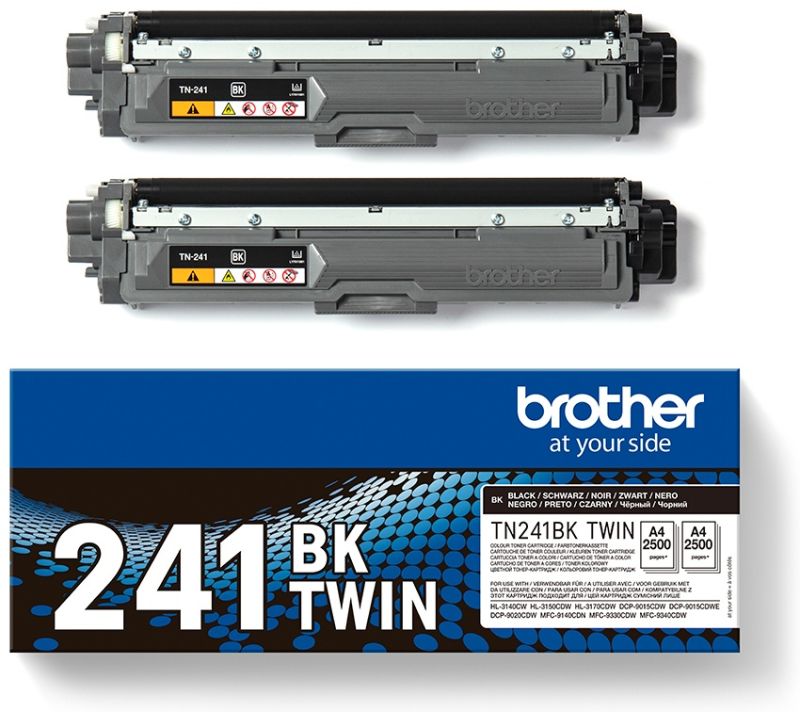 Original Brother TN241BKTWIN Toner Schwarz 2er-Set