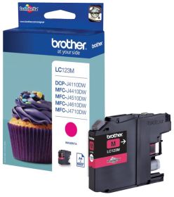 Original Brother LC123M Tinte Magenta ( 08.2025 )