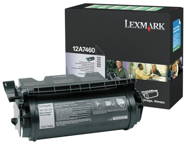 Original Lexmark 12A7460 schwarz Toner