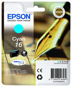 Original Epson 16 | C13T16224012 Tinte Cyan