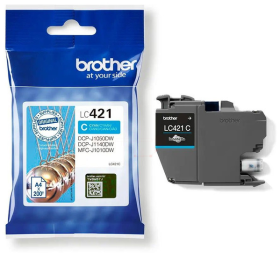 Original Brother LC421C Tinte Cyan