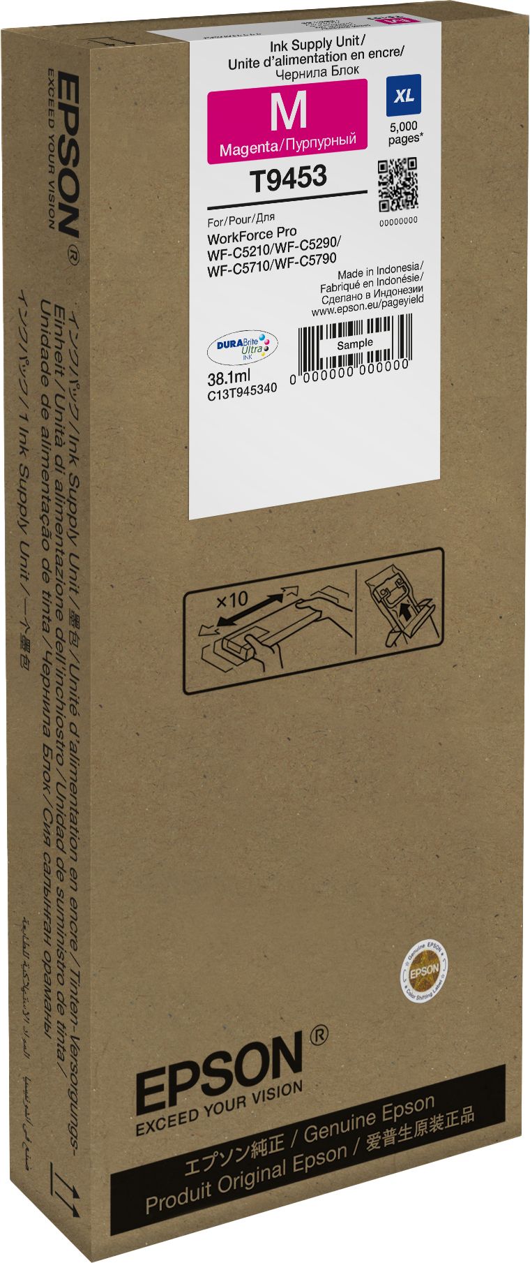 Original Epson T9453 | C13T945340 Tinte Magenta XL