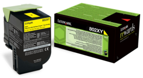 Original Lexmark 80C2XY0 Toner Gelb