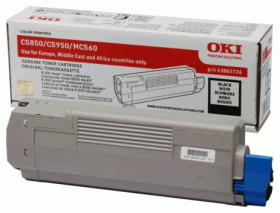 Original OKI 43865724 Toner Schwarz