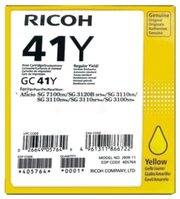 Original Ricoh GC41Y | 405764 Tinte Gelb XL