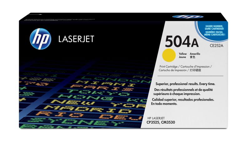 Original HP CE252A | 504A Toner Gelb