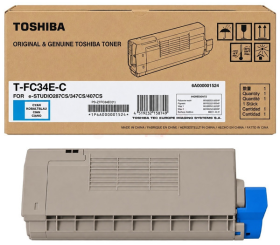 Original Toshiba T-FC34EC | 6A000001524 Toner Cyan