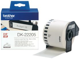 Brother Endlosetikett DK-22205 | 62 mm | Weiß | Papier