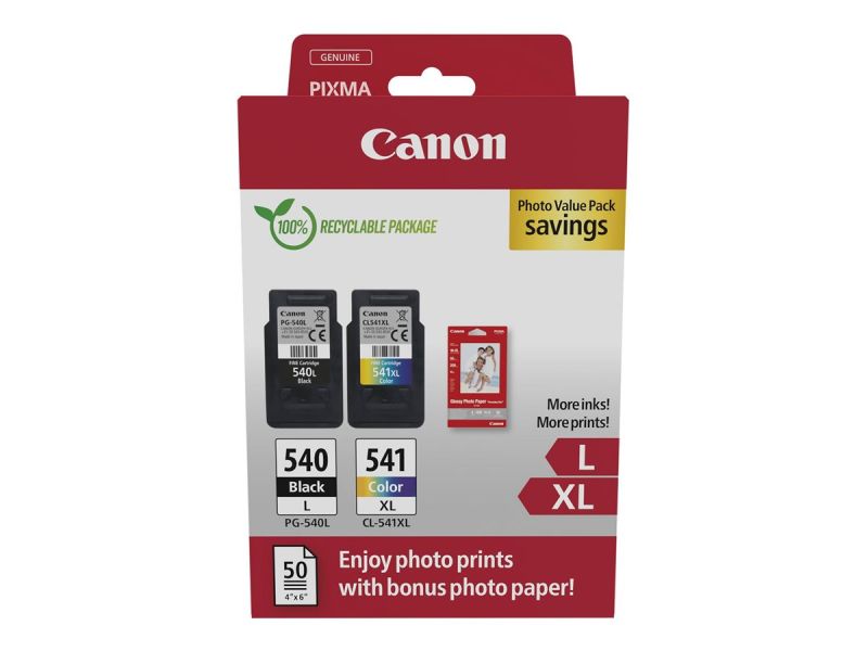Original Canon 5224B007 | PG540L + CL541XL Tinte BK/C/M/Y