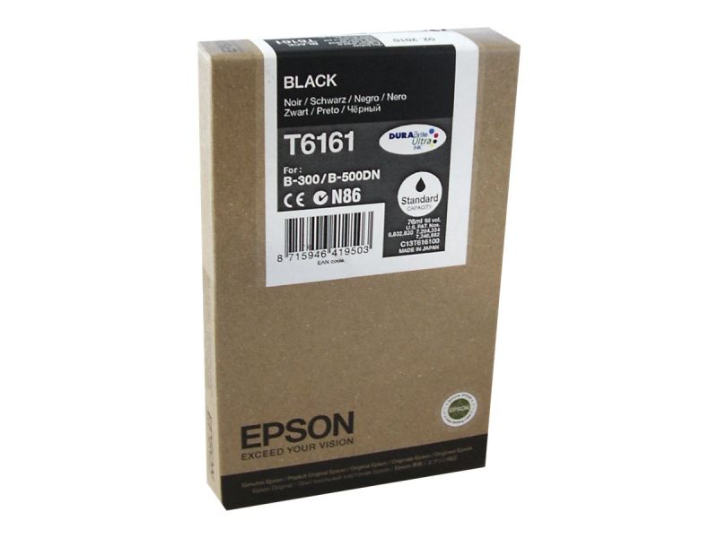 Original Epson T6161 | C13T616100 Tintenpatrone Schwarz 