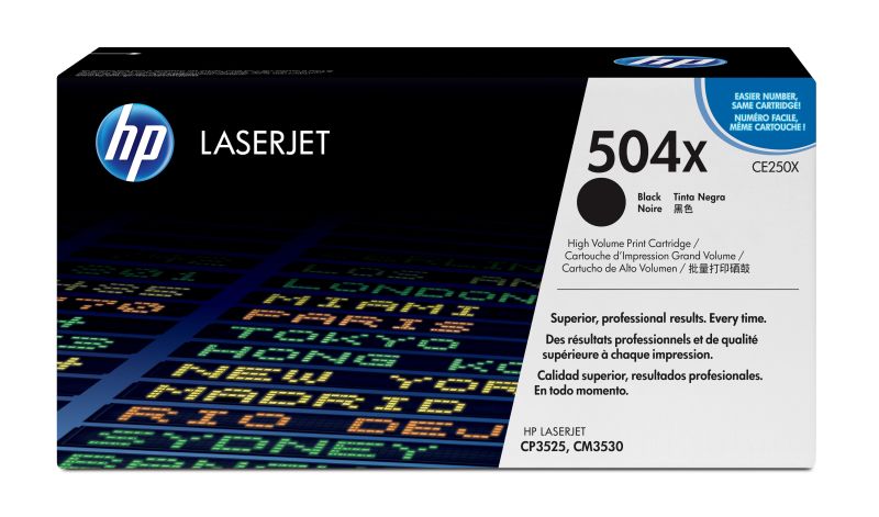 Original HP CE250X | 504X Toner Schwarz XL