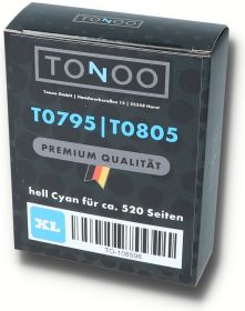 Tonoo® Tinte ersetzt Epson T0792 | C13T07924010 Cyan XL