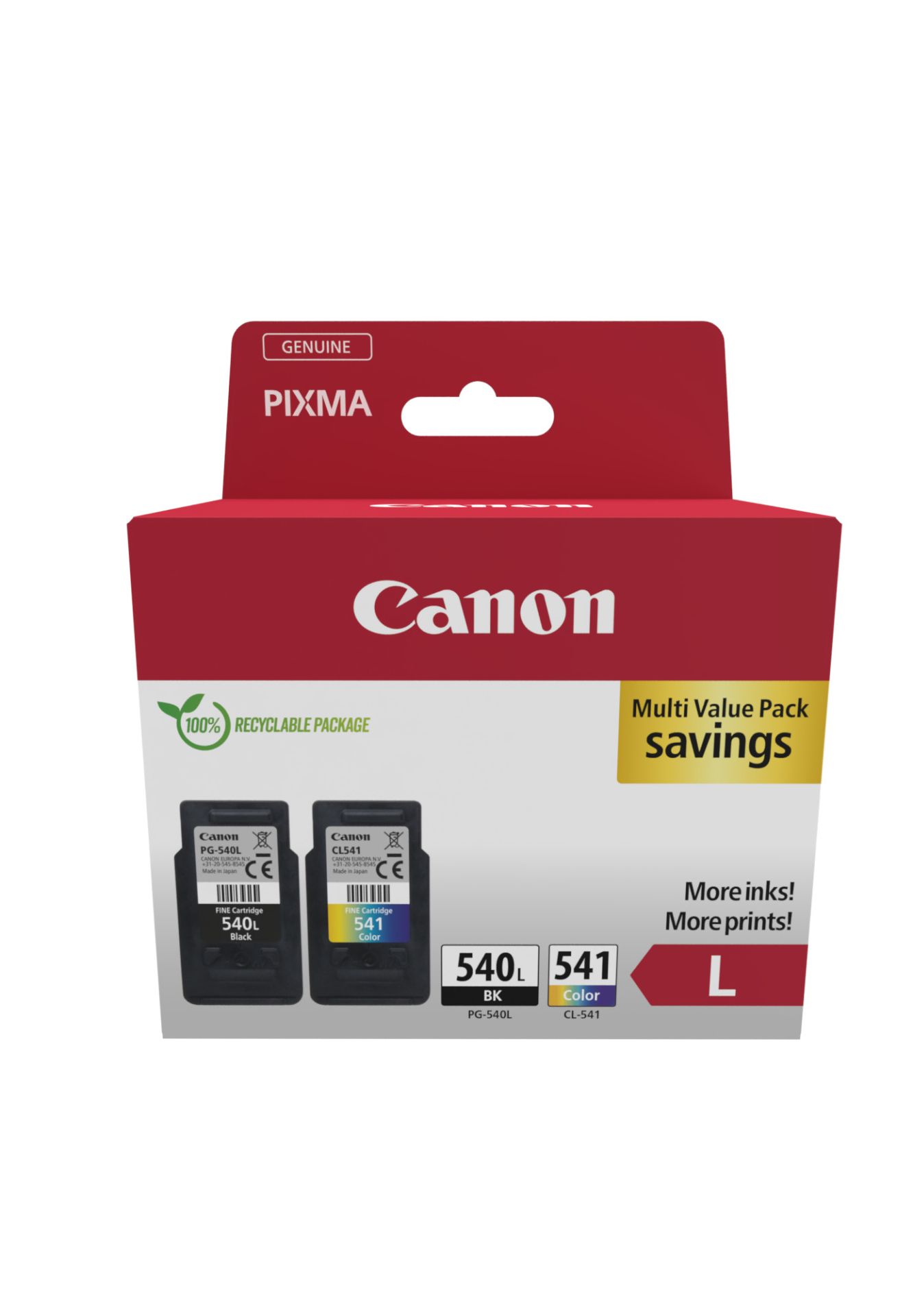 Original Canon 5224B013 | PG540L + CL541XL Tinte BK/C/M/Y