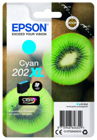 Original Epson 202XL | C13T02H24010 Tinte Cyan XL