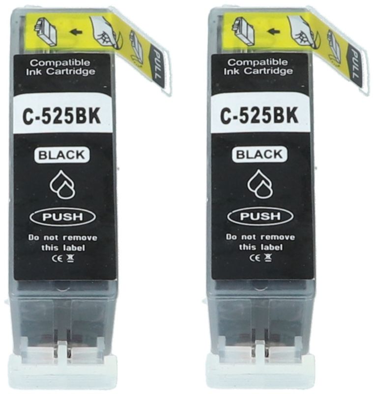 Tonoo® Tinte ersetzt Canon 4529B010 | PGI525 PGBK Foto Schwarz Doppelpack