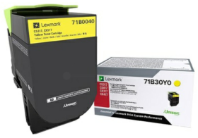 Original Lexmark 71B0040 Toner Gelb