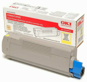 Original OKI 43324421 Toner Gelb