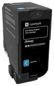 Original Lexmark 74C2HC0 Toner Cyan