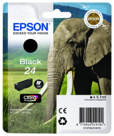 Original Epson 24 | C13T24214012 Tinte Schwarz