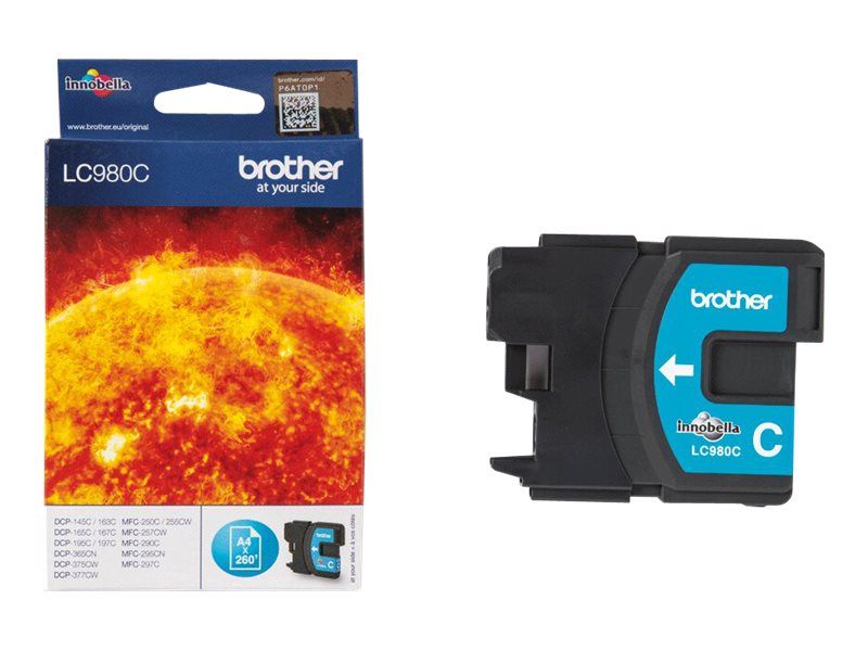 Original Brother LC980C Tinte Cyan