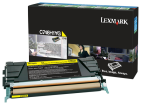 Original Lexmark C748H1YG Toner Gelb XL