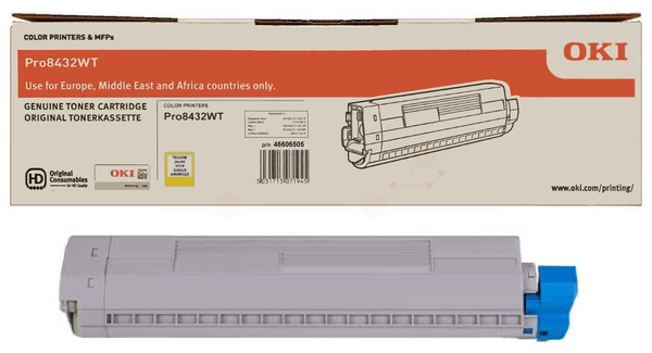 Original OKI 46606505 Toner Gelb