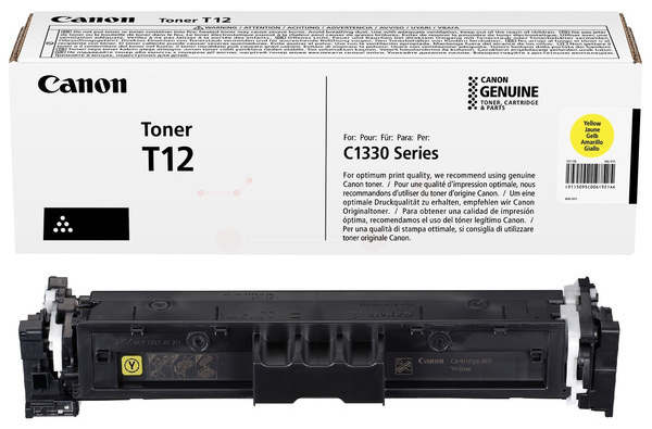 Original Canon T12 | 5095C006 Toner Gelb 