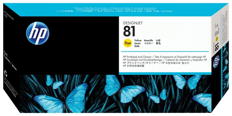 Original HP 81 | C4953A Druckkopf Gelb ( 2022 )