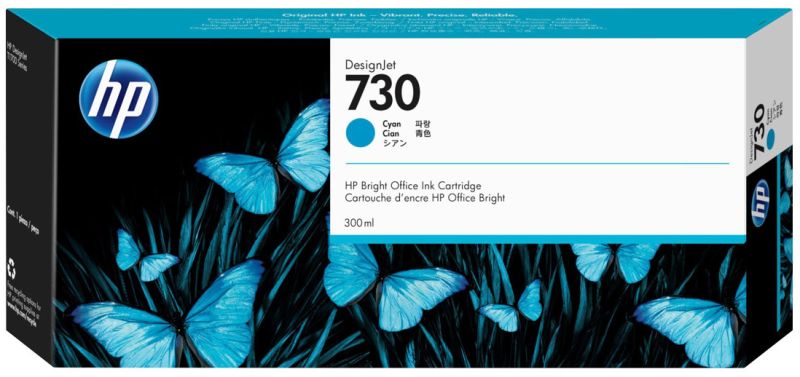 Original HP 730 | P2V68A Tinte Cyan XL