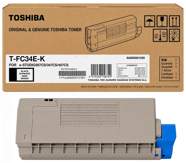 Original Toshiba T-FC34EK | 6A000001530 Toner Schwarz